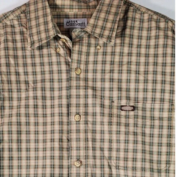 Carhartt Jason Carhartt Men's Plaid Long Sleeve Button Up Shirt XL‎ - Picture 2 of 7